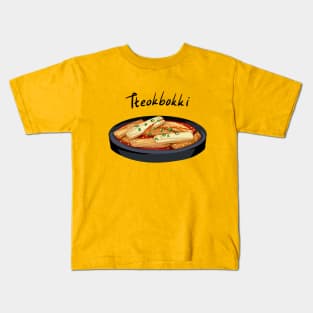 Tteokbokki Korean Food Kids T-Shirt